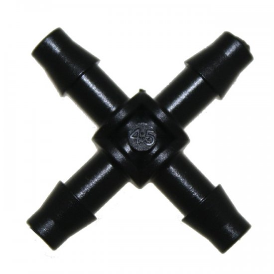 Mini Barbed Cross Piece 6mm - Click Image to Close