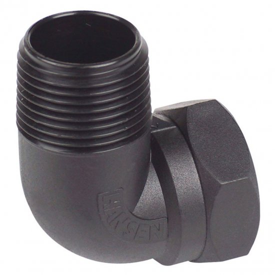 Hansen Threaded Elbow 11/2" BSP Male/Female - Click Image to Close