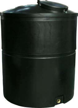 2500 Litre Large Commercial Water Tank Height 188cm Diamter 143 cm