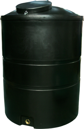 1850 Litre Slimline Water Tank Height 172 cm Diameter 125 cm - Click Image to Close