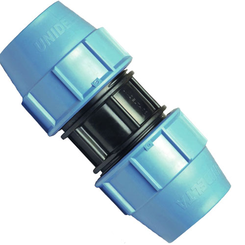 Unidelta Compression Straight Connector 50mm - Click Image to Close