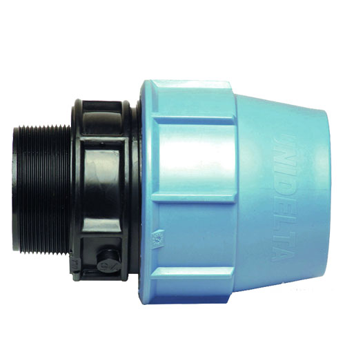 Unidelta Connector 50 mm - 1 1/2" BSP Male Thread - Click Image to Close